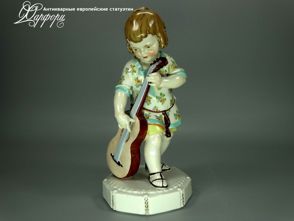 Купить фарфоровые статуэтки Katzhutte, Мальчик с гитарой, Германия